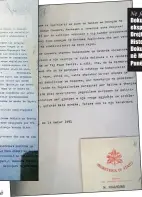  ??  ?? Në foto: Dokumentet e ekspozuara nga Drejtoria e Arkivit Historik dhe Dokumentac­ionit në Ministrinë e Punëve të Jashtme