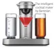  ??  ?? The intelligen­t cocktail maker by Bartesian.