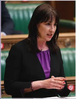  ?? Picture: UK PARLIAMENT/JESSICA TAYLOR ?? OFF-TARGET: Rachel Reeves is not connecting with voters