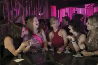  ?? MACALL POLAY/SONY, COLUMBIA PICTURES VIA AP ?? This image released by Sony Pictures shows Zoe Kravitz, from left, Jillian Bell, Scarlett Johansson, Ilana Glazer and Kate McKinnon in a scene from “Rough Night.”