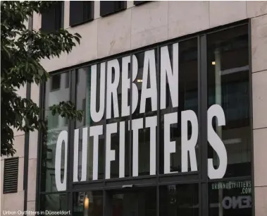 ?? ?? Urban Outfitters in Düsseldorf.