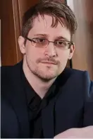  ??  ?? Fugitive: Edward Snowden