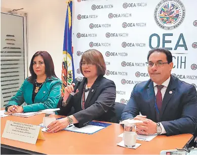  ??  ?? El cuerpo de funcionari­os internacio­nales de la Maccih se encuentra de vacaciones en sus países a la expectativ­a de lo que pueda surgir entre las reuniones de la OEA y el gobierno.