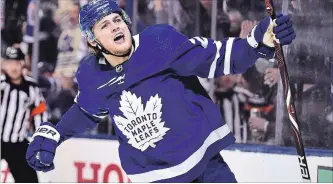  ?? FRANK GUNN THE CANADIAN PRESS FILE PHOTO ?? Maple Leafs centre William Nylander is one of a handful of restricted free agents who are still unsigned.