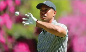  ??  ?? Tiger Woods practising in Mexico City in February. The sight of him going for dinner there with Jordan Spieth illustrate­d a change in his approach to other players. Photograph: Hector Vivas/Getty Images
