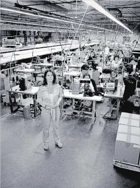  ?? KARL KESSLER ?? Kelly Droppo, garment factory manager.