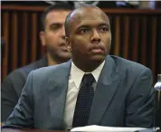  ?? E. JASON WAMBSGANS — CHICAGO TRIBUNE VIA AP, POOL ?? Dwright Boone-Doty listens to closing arguments at his trial for the murder of 9-year-old Tyshawn Lee.