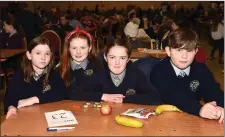  ?? Chloe Fleming, Maeve Crowley, Keelin McCarthy and Shane Morrissey of Anabla National School ??