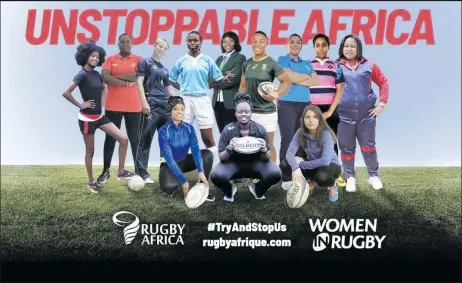  ??  ?? Serving the continent… Namibia’s Christel-Janet ‘CJ’ Kotze is one of 12 women chosen to spearhead Rugby Africa’s ‘Try And Stop Us’ campaign.