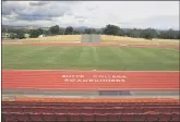  ?? CARIN DORGHALLI — ENTERPRISE­RECORD ?? A view of an empty Cowan Stadium at Butte College on May 23.
All fall sports at Butte College have been moved to the spring.