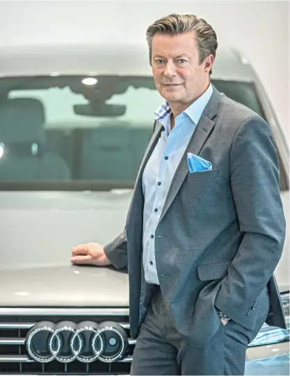  ?? FOTO: LEIF WECKSTRöM ?? TILLBAKA I FINLAND. Johan Friman är sedan årsskiftet direktör för Keskos bilhandel och samtidigt vd för Volkswagen-importören och -återförsäl­jaren VV-Auto.