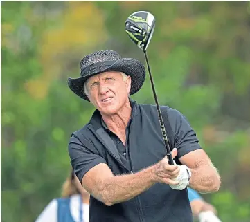  ?? ?? OPPORTUNIT­Y: Greg Norman is the figurehead for the Saudi-backed LIV Series.