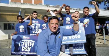  ?? /Theo Jeptha ?? Stance on war: DA leader John Steenhuise­n says the party’s position on the Israel-Hamas war has not had any noticeable effect on its voters. He says the DA’s voters are more concerned about crime, electricit­y, unemployme­nt and a failing education system.