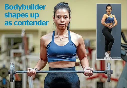  ?? WARWICK SMITH/STUFF ?? Na Watson, 42, will compete at the National New Zealand Bodybuildi­ng Championsh­ips tomorrow. This weekend’s event will be her third time competing on stage.