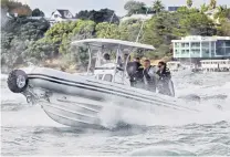  ?? PHOTO: SUPPLIED ?? Troubled waters . . . Amphibious craft manufactur­er Sealegs won a High Court decision in July which found former employees had breached design copyright — costing it about $1 million. Pictured, the Duke and Duchess of Cambridge in a Sealegs craft, while visiting Auckland in 2014.