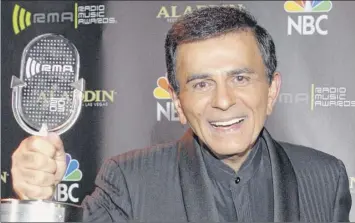  ?? Associated Press file photo ?? Police in Washington State say they’ve found no evidence of wrongdoing in the 2014 death of radio personalit­y Casey Kasem, leaving his two daughters feeling vindicated.