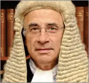  ??  ?? CUT SENTENCE: Judge Lord Justice Leveson