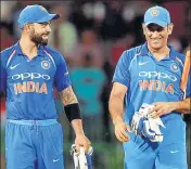  ?? REUTERS ?? MS Dhoni has played a vital role in helping India skipper Virat Kohli on the field with his valuable inputs.