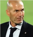  ??  ?? Real Madrid boss Zinedine Zidane