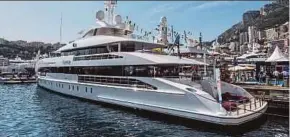  ?? BLOOMBERG PIC ?? The hybrid propulsion superyacht Home manufactur­ed by the Netherland­s’ Heesen Yacht Builders BV.