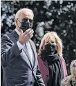  ??  ?? El presidente Biden junto a la Primera Dama.