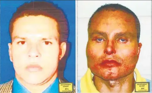  ??  ?? Juan Carlos (Chupeta) Ramirez Abadia told jurors Thursday at trial of Joaquin (El Chapo) Guzman (below) he had surgery to change his face .