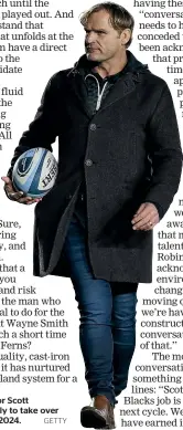  ?? GETTY ?? Crusaders mentor Scott Robertson is likely to take over the All Blacks in 2024.