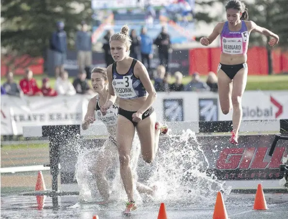  ?? THE CANADIAN PRESS/ FILES ?? Canadian steeplecha­se runner Erin Teschuk says she has faith in the Canadian Olympic Committee’s preparatio­ns for athletes headed to the Rio Olympics, and she’s looking forward to staying in an “awesome”-looking athletes’ village.