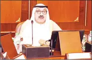  ?? KUNA photo ?? Sheikh Nasser Sabah Al-Ahmad chairing the meeting.