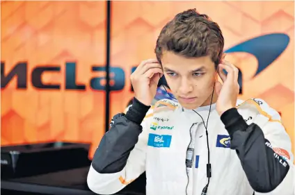  ??  ?? Big promotion: Lando Norris can hardly believe he is to get his chance in the big time with Mclaren in the 2019 season