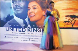  ??  ?? BIG NAME: Terry Pheto stars in A United Kingdom, based on the book Colour Bar by Susan Williams.