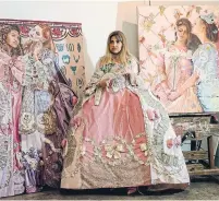  ?? ROZETTE RAGO THE NEW YORK TIMES ?? For Panni Malekzadeh, an artist and Iranian American, wearing elaborate early European clothing is a political statement.