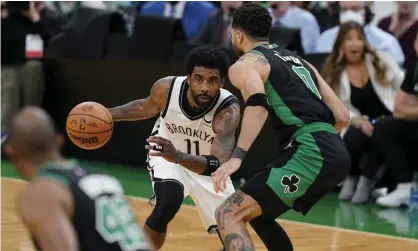  ?? Photograph: Steven Senne/AP ?? Kyrie Irving scored 39 points on Sunday.