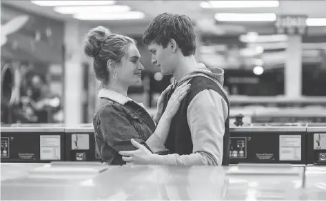  ?? PHOTOS: SONY/TRISTAR ?? Lily James, left, and Ansel Elgort are at the heart of the brilliant car chase movie Baby Driver.