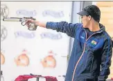  ?? FILE PHOTO ?? UP’s Saurabh Chaudhary wins a gold on Thursday.