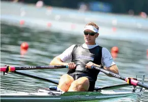  ??  ?? Mahe Drysdale will row in the quad event at the world championsh­ips but still hopes to return to the single scull and compete at the 2020 Olympics.