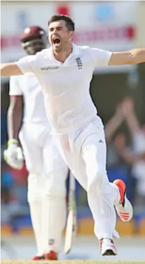  ?? ?? England’s James Anderson dead-batted a final over to score the draw.