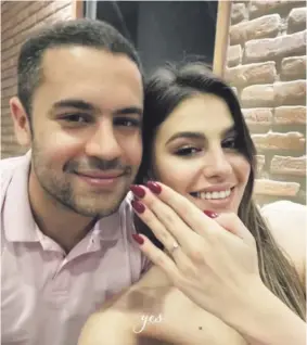  ?? ?? Weldon Black y Montserrat Alliana se comprometi­eron el año pasado.