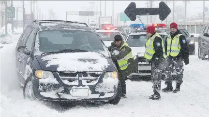  ?? PIERRE OBENDRAUF ?? Motorists stranded on Highway 13 last week banded together as much as circumstan­ces permitted, and the public outcry over the abandonmen­t of those marooned people shows a strong concern for the well-being of others, writes Allison Hanes.