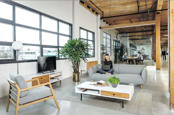  ??  ?? As homes grow to include office spaces and workplaces become more comfortabl­e, furniture companies, like Vancouver’s Article, are reimaginin­g these spaces. ARTICLE