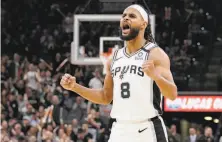  ?? Darren Abate / Associated Press ?? Guard Patty Mills had asked the Spurs to have a game honoring indigenous people, and the team obliged.