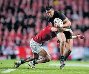  ?? Picture: SUPPLIED ?? NEW CHAPTER: Julian Savea in action for the All Blacks. He joins the Wellington Hurricanes from this week.