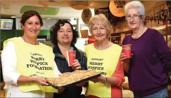  ?? Photo by Michelle Cooper Galvin ?? Michelle Jones, Christina Casey, Mary Levy and Mags Moriarty Ireland’s biggest Coffee Morning for Hospice hosted by Jones Eurostar, Killorglin on Thursday.