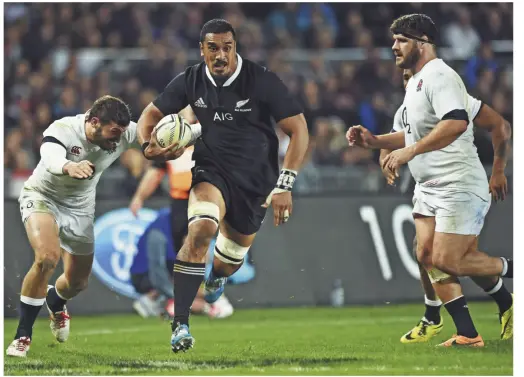  ??  ?? SMOOTH TR ANSITION Jerome Kaino defied all prediction­s by effortless­ly returning to the All Blacks after two seasons in Japan.