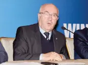  ??  ?? Carlo Tavecchio, 72 anni, presidente Figc dall’11 agosto 2014