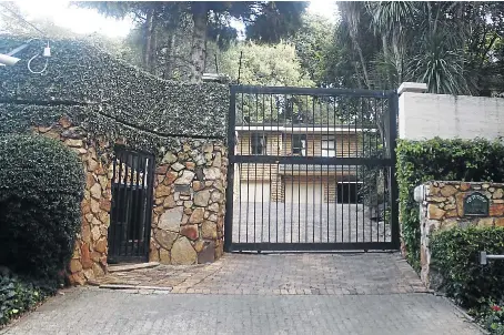  ?? / Kabelo Mokoena ?? Zephrona Sizani Dubazana’s house in Forest Town is up for sale. Former president Jacob Zuma’s family is being evicted from the property.