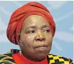  ??  ?? Nkosazana Dlamini Zuma