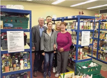  ??  ?? In demand Volunteers at East Kilbride Community Foodbank