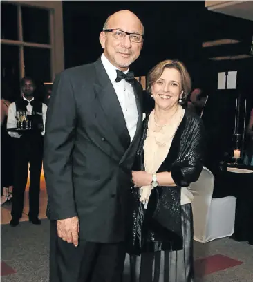  ?? Picture: TSHEPO KEKANA ?? POWER COUPLE: Trevor Manuel and Maria Ramos at a Sunday Times Top 100 event