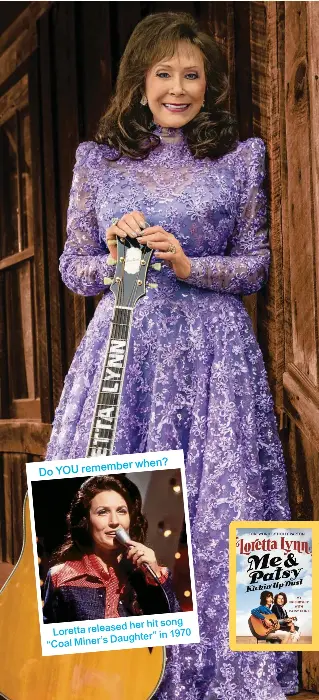 loretta lynn purple dress Loretta Lynn: Gospel Truth Meets Rhinestone Feminism